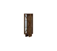 Vitrine 1 porte bois de manguier marron KELLA