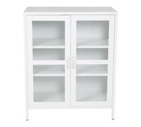 Vitrine 2 Portes "Acero" 97cm Blanc