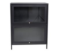Vitrine 2 Portes "Bakal" 100cm Noir