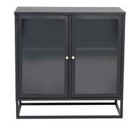 Vitrine 2 Portes "Bakal" 85cm Noir