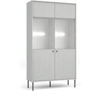 Vitrine 2 portes blanc mat Iris Blanc G
