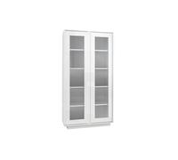 LYSIANE - Vitrine 2 Portes Finition Blanc Laqué Brillant Weiss -