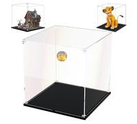 Vitrine 35x35x30cm pour Lego Simba 43247,3mm Acrylique Transparent Anti Poussière Boîte de Présentation pour Hocus Pocus 21341 et Figur Collection