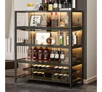 Vitrine à 4 étages en verre trempé résistant à la poussière, vitrine en acier au carbone, 3 côtés transparents, porte à rabat, pour bureau, magasin, rangement sûr
