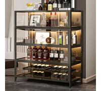 Vitrine à 4 étages en verre trempé résistant à la poussière, vitrine en acier au carbone, 3 côtés transparents, porte rabattable pour bureau, magasin, rangement sûr