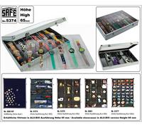 Safe Coffret mini-camions en aluminium, 6 compartiments, 275 x 57 x 60 mm