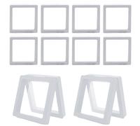 Vitrine à Bijoux Flottant 3D,Présentoir Flottant 3D,10 pièces, présentoir transparent pour bijoux, étui flottant - Étui d'organisation pour objets de collection pour la maison et l'entreprise pour