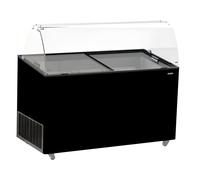 Vitrine À Creme Glacée Tenerife Noir 10X5 Ltr