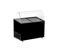 Vitrine à Glace Professionnelle Java 8 x 5 L Noire