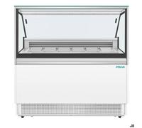 Vitrine à Glace Professionnelle - Polar Série U - 149L - 6 bacs GN 1/3 ou Napoli
