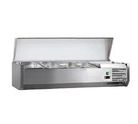 VITRINE A INGREDIENTS INOX +2/+8°C GAZ R600A-L2G