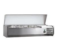 VITRINE A INGREDIENTS INOX +2/+8°C GAZ R600A-L2G - R600a - Acier inoxydable1200 x395x435mm