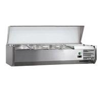 VITRINE A INGREDIENTS INOX +2/+8°C GAZ R600A- - R600a - Acier inoxydable1800 x395x435mm