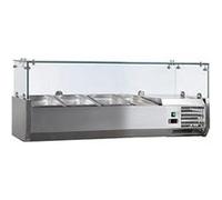 VITRINE A INGREDIENTS INOX +2/+8°C - L2G - R600a - Acier inoxydable1200 395x395x435mm