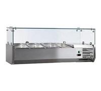 VITRINE A INGREDIENTS INOX +2/+8°C - L2G - R600a - Acier inoxydable2000 395x395x435mm