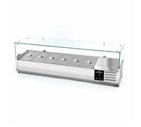 Vitrine à ingrédients réfrigérée 1400x395mm (6x GN1/3) PREMIUM - GOLDINOX
