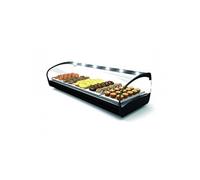 Vitrine à Sushi Réfrigérée Série SHARK - 1438 à 1788 mm - SAYL - - 1438 mm6 x GN 1/3 Inox