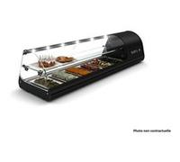 Vitrine à Tapas Deux Etagères Cuve Plane 1085 à 1788 mm SAYL Multicolore