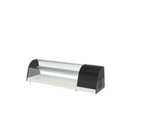 Vitrine à tapas Inox à Poser Fond Plat L 1050 x H 400 mm