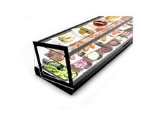 Vitrine à Tapas Réfrigérée Cuve Plane Double LED Série KUBE