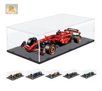 Vitrine Acrylique 3mm Boîte Présentation pour Lego F1 Ferrari SF-24 42207 | Épaisse Transparente Plexiglas pour Collection 1:8 F1 Red Bull RB20 42206 42228 MCL39 42240 AMR25 42171 42141 Noir 70x30x20cm