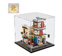 Vitrine Acrylique 3mm &LED pour Collection Lego 76466 Basket Noir Cube 30cm | Boîte Transparente Plexiglas pour L’école sorciers 43269 Chiot 101 21066 New York 43247 72154 11505 43249 77073 Figurine