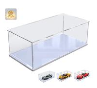 Vitrine Acrylique 3MM pour Collection pour Lego 42172 McLaren P1 42143 Ferrari SP3 42156 42096 42115 42083 1:8 Modèle Voiture, Épaissie Boite Transparente Plexiglas Vitrines,Blanc Intérieur 60x30x20cm