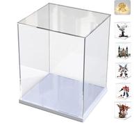 Vitrine Acrylique 3mm pour Lego Projet Dernière Chance 11389 10302 Optimus Prime 71834 71846 Robot 76453 43244 42652 10350 Collection, Boîte Transparente Plexiglas et LED, Blanc Intérieur 30x30x40cm
