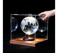 Vitrine Acrylique Boîte Acrylique Transparent Base Bois Épais, Vitrines Présentation Voitures Miniatures 45, 50, 55, 60 cm Long, Rangement Empilables Personnalisables(30x15xH30cm/12x6x12in)