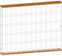 Vitrine Acrylique, Boîte d'affichage Acrylique Mini Poupée Figurine Organisateur Multi-Niveaux Cube Rack De Rangement Transparent Plusieurs Taille(LxWxH)74x8x58.6cm)