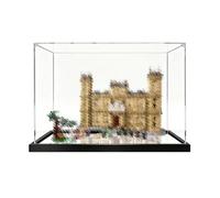 Vitrine acrylique compatible avec Le-go 21373 Castle (base miroir 3 mm) | Boîte de présentation transparente en acrylique anti-poussière compatible avec le modèle Le-go 21373, boîte uniquement