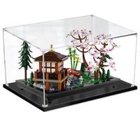 Caikbms Vitrine Acrylique Compatible avec Les Blocs Construction Jardin Lego 10315 Zen, Boîte Modèle en Acrylique, Couvercle Anti-Poussière Transparent (sans Modèle) B,2mm