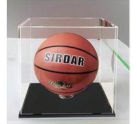 Vitrine acrylique haut de gamme pour mémorabilia sportives - idéale pour les ballons de basketball, soccer, football, golf et tennis avec une base ronde bonus Football,Rugby,Basket-ball,Golf/TennisPol