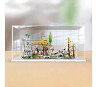 Vitrine Acrylique pour 10316 Icons Le Seigneur des Anneaux : Fondcombe, Transparent Display Case Anti-Poussière Boîte