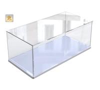 Vitrine Acrylique pour Collection pour Lego 10330 10295 10337 10353 43268 76450 42176 42160 10300 75435 Figurine Voiture, Épaissie Boite Plexiglas Transparente Vitrines LED, Blanc Intérieur 40x20x20cm