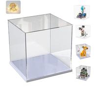 Vitrine Acrylique pour Collection pour Lego 43269 Chiot 101 Dalmatiens pour 43247 Simba jeune Roi lion pour 31167 manoir hanté pour 77073 11203, Boite Transparente Vitrines, Blanc Intérieur 30x30x30cm