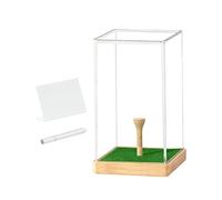 Vitrine acrylique pour golf - Support protecteur pour ballons, support transparent de 8 x 7,5 x 12,5 cm, vitrine à collectionner résistante, organisateur décoratif | Boîte de présentation premium pour