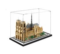Vitrine acrylique pour Le-go 21061 - pour Notre-Dame de Paris modèle - Protection stable pour votre objet de collection (Modèle non inclus) (Miroir 3mm)
