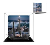 Vitrine acrylique pour Lego 10365 Black Pearl Ship, boîte anti-poussière, boîte de rangement, boîte transparente, boîte d'affichage, compatible avec 10365 (boîte uniquement) (fond D)