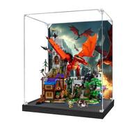 Vitrine acrylique pour Lego 21348 Dragon and Dungeon - Boîte de rangement étanche à la poussière - Boîte transparente - Compatible avec Le*go 21348 (coque uniquement, pas de modèle)