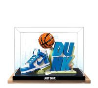 Vitrine acrylique pour LEGO 43008 Niike Shoes Building Blocks, boîte d'affichage pour set LEGO 43008, étui de 3 mm, vitrine transparente anti-poussière (boîte d'affichage uniquement) (A)