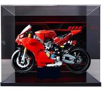 Vitrine acrylique pour moto Lego Technic 42202, Ducati Panigale V4 S, fond noir + fond (D)