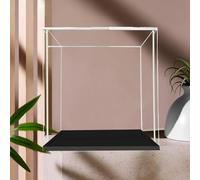 Vitrine Acrylique Transparent Boîte De Présentation Carrée Transparente Pour Acrylique, Conteneurs D'organisation Décoratifs Et Personnalisables, Hauteur 35 Cm Avec Base De 10 Mm D'épaisseur(40X40X35c