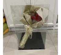 Vitrine Acrylique Transparent Boîtes Rectangulaires En Acrylique Pour Présentation, Grandes Boîtes Anti-poussière Artefacts, Poupées, Mini-casques, Trophées, Vitrines Transparentes À Collectionner(H 1