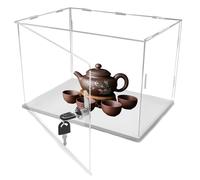 Vitrine Acrylique Transparent Grande Vitrine Carrée En Acrylique Transparente, Anti-poussière, Dimensions: 40x40, 50x50, 60x60cm. Boîtes De Rangement, Vitrines, Conteneurs Présentation Produits.(60X60