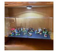 Vitrine Acrylique Transparent Vitrine Acrylique Personnalisable, Boîtes De Rangement Anti-poussière Avec Base Noire, Transparente Et Empilable Pour Baseball, Trophées Et Objets De Collection.(40x40x30