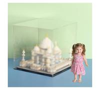 Vitrine Acrylique Transparent Vitrine Acrylique Pour Figurines De 30 40 50 60 Cm De Long, Boîte En Plexiglas Avec Base Noire, Vitrine Transparente Pour Kit De Maison Miniature DIY(40x40x50cm)