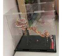 Vitrine Acrylique Transparent Vitrine Transparente De 15 Cm, 25 Cm, 34 Cm, 45 Cm, 55 Cm, Empilable, En Acrylique, Anti-poussière, Pour Poupées, Objets De Collection, Souvenirs Et Jouets(H 13.7in,LxW 6