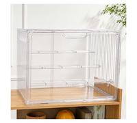 Vitrine Acrylique Transparente 3 Niveaux avec étagères Amovibles | Rangement boîte surprise figurine, vitrine grandes figures cosmétiques & objets box(Extra Large (4 Tiers))