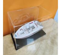 Vitrine Acrylique Transparente Assemblée, Porte Ouvrable, Base Epaissie, Vitrine Etanche à la Poussière (50x20x25cm/20x8x10inch)